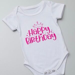 Happy birthday Baby Onesie – Cute Baby Onesie NWT made to order baby shower gift